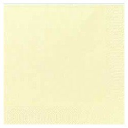 Serviettes 33x33 3 couches cream