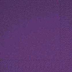 Serviettes 33x33 3 couches plum