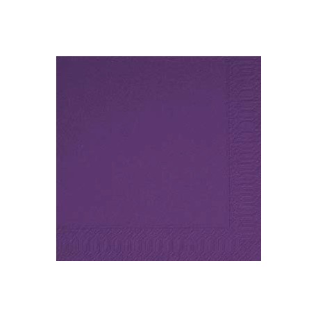 50 Servietten 33x33, 3 lagig, plum