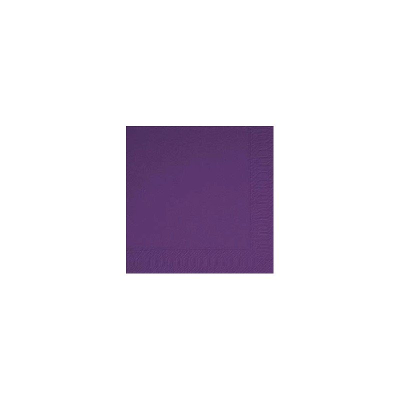 50 tovaglioli 33x33 3 strati di plum