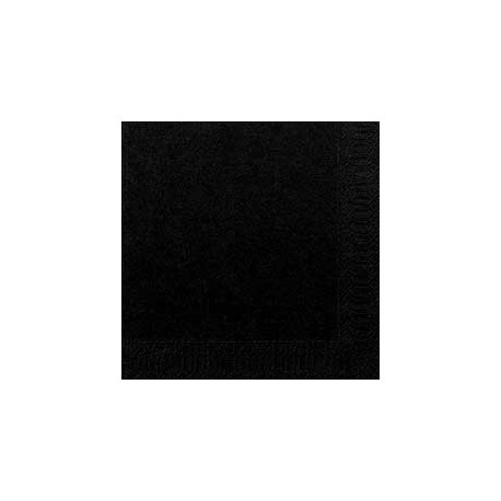 50 Servietten 33x33, 3 lagig, schwarz