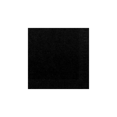 50 Servietten 33x33, 3 lagig, schwarz