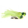 uccellino con piume su pinza, 6,5 x 1,8 cm, scatola da 4 pezzi, verde