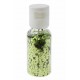 Paillettes en tube, PP, 2,5 mm, 1 tube de 15 grammes, vert