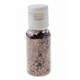 Paillettes en tube, PP, 2,5 mm, 1 tube de 15 grammes, chocolat