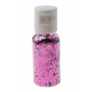 Paillettes en tube, PP, 2,5 mm, 1 tube de 15 grammes, fuchsia