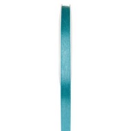 1 Ruban satin double face turquoise, bobine de 6 mm x 25 mètres