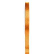 1 nastro di raso, arancione, bobina da 6 mm x 25 metri