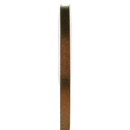 1 Doppelsatinband, Schokolade, 6 mm x 25 meter