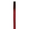 1 Ruban satin double face bordeaux, bobine de 25 mètres