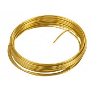 Filo di alluminio, 2 mm, 5 metri, oro