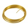 Filo di alluminio, 2 mm, 5 metri, oro