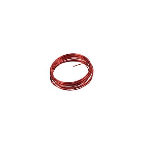 Filo di alluminio, 2 mm, 5 metri, rosso