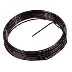 Draht, Aluminium, 2 mm, 5 Meter, schwarz