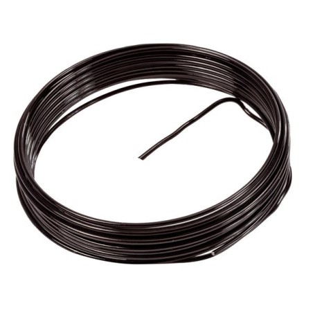 Draht, Aluminium, 2 mm, 5 Meter, schwarz