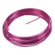 Filo di alluminio, 2 mm, 5 metri, fucsia