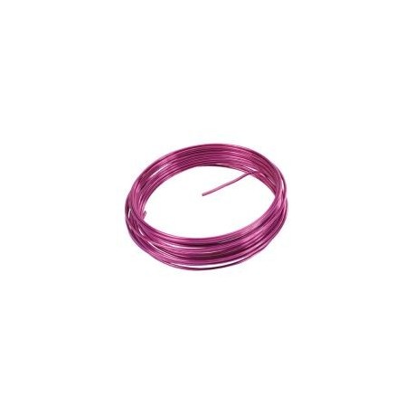 Filo di alluminio, 2 mm, 5 metri, fucsia