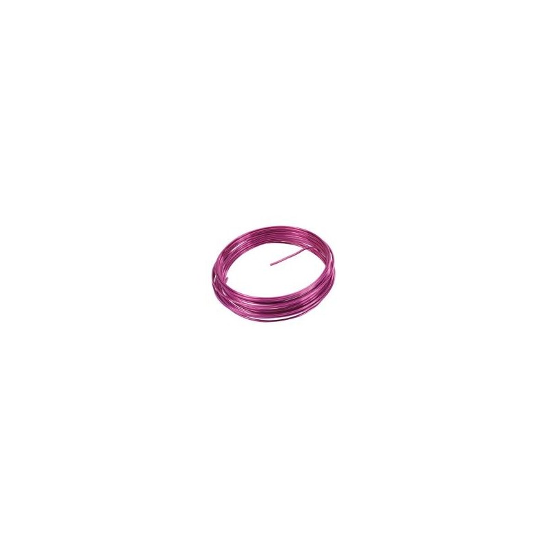 Filo di alluminio, 2 mm, 5 metri, fucsia