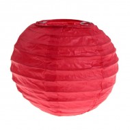 Lanterne XL, papier, 50 cm, sachet de 1 pièce, rouge