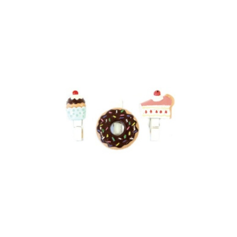 6 pinzette per dolci (resina)