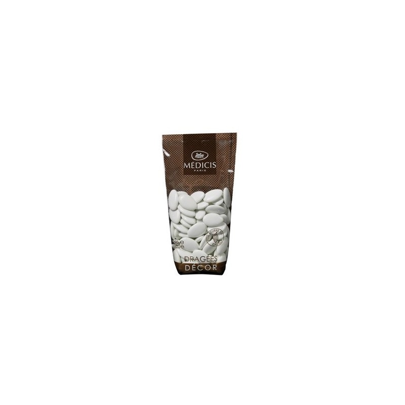 Dragées décor chocolat,70% cacao, turquoise, 250gr
