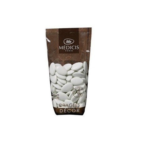 Dragées décor chocolat,70% cacao, turquoise, 250gr