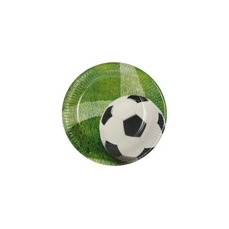 10 piatti, disegno pallone da calcio, ø 22,5 cm