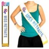 Echarpe miss retraite bleue