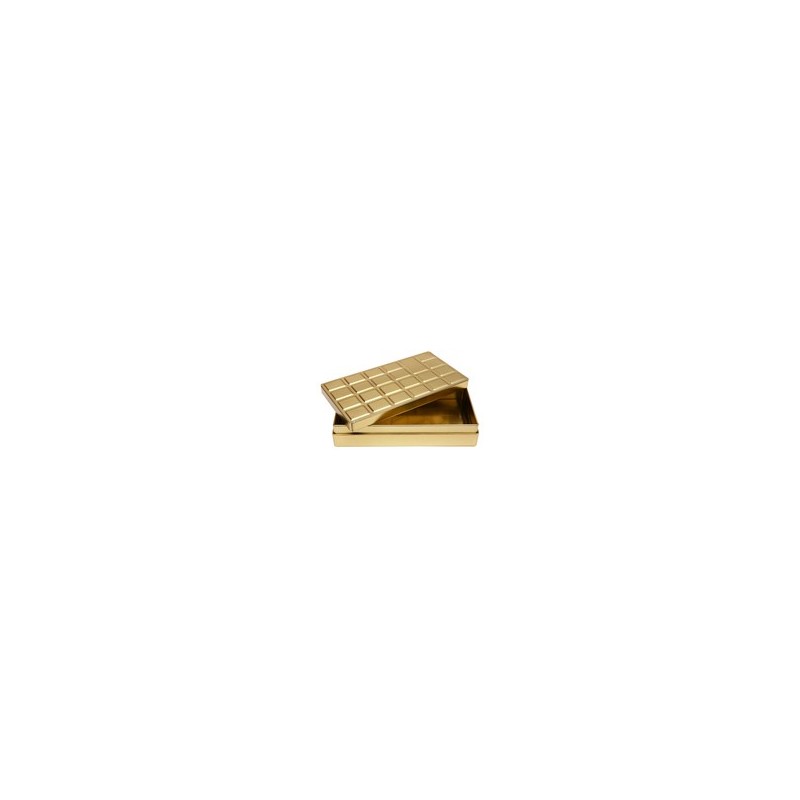 Tablette chocolat métalissée, or, 1 pièce