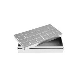 Barretta di cioccolato placcata in argento, 1 pezzo