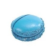 Marque place macaron turquoise, sachet de 2 pces