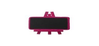 4 lavagne su cavalletto, legno, 6,7 x 4,5 cm, fucsia