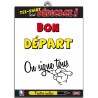 T-Shirt "Firmiamo tutti " On signe Bon depart"( buona pensione)