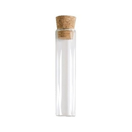 Reagenglas, Transparent, Glas mit Korken, 15 cm