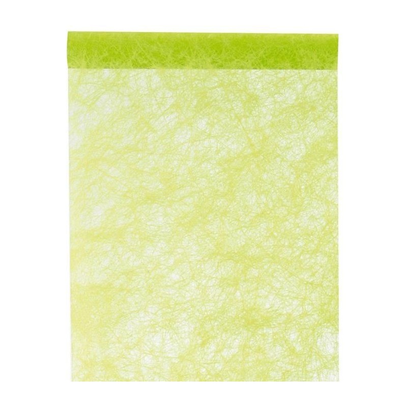 Chemin de table fanon vert 0.30 cm x 5 mètres