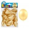 25 ballons métal ivoire