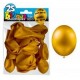 25 Ballons crystal, metallisiert, gold