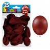 25 palloncini metallizzati cioccolato. D. 30cm