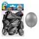 25 Ballons crystal, metallisiert, silber