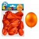 25 Ballons crystal, metallisiert, orange