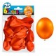 25 palloncini in metallo arancione. D. 30cm