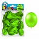 25 ballons métal vert pomme