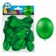 25 ballons métal vert