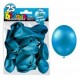 25 Ballons crystal, metallisiert, blau