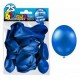 25 ballons métal bleu marine