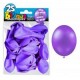 25 Ballons crystal, metallisiert, Helllviolett