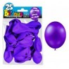 25 palloncini in metallo viola . D. 30cm