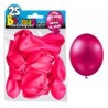 25 ballons métal rose fuschia