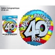 1 Heliumballon "40 ans"