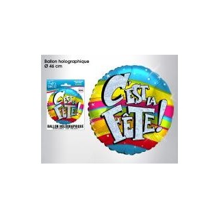 Ballon hélium C'est la Fête, ø 46 cm